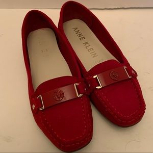 Anne Klein suede loafers